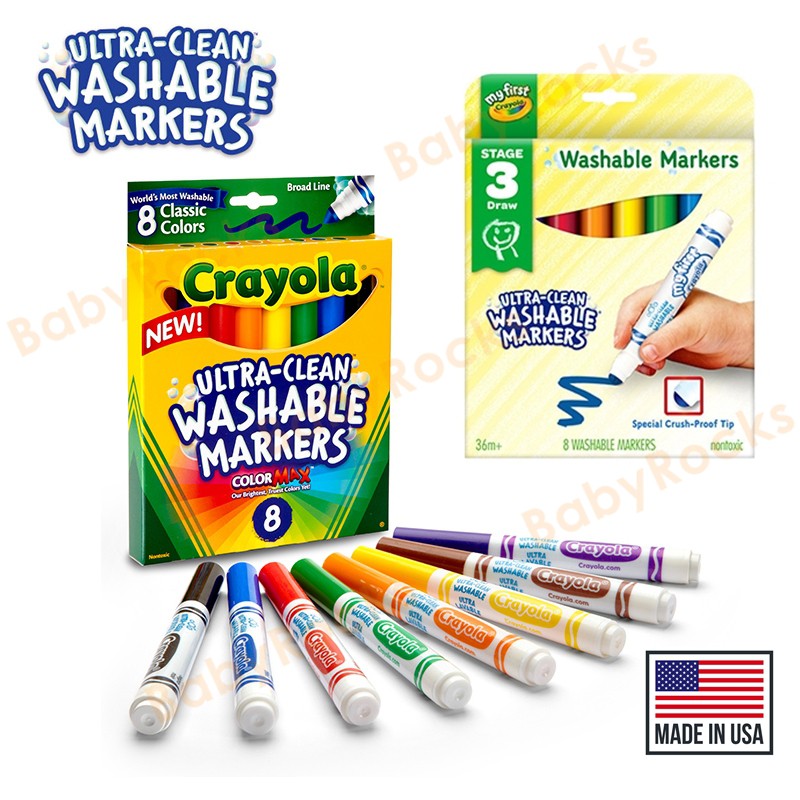 My First Markers for Toddlers, 8 Count, Crayola.com