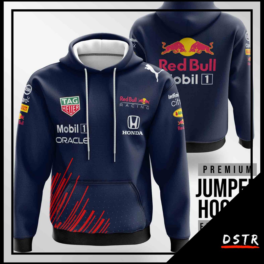 Jacket Hoodie F1 Formula One Team Redbull Racing 2021 New Sponsor