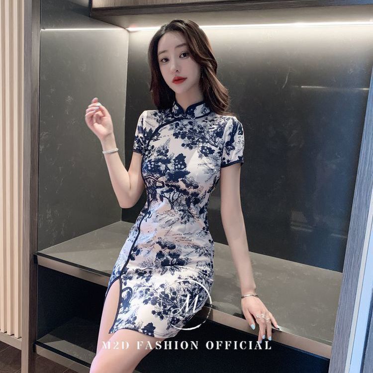 Mini qipao outlet dress