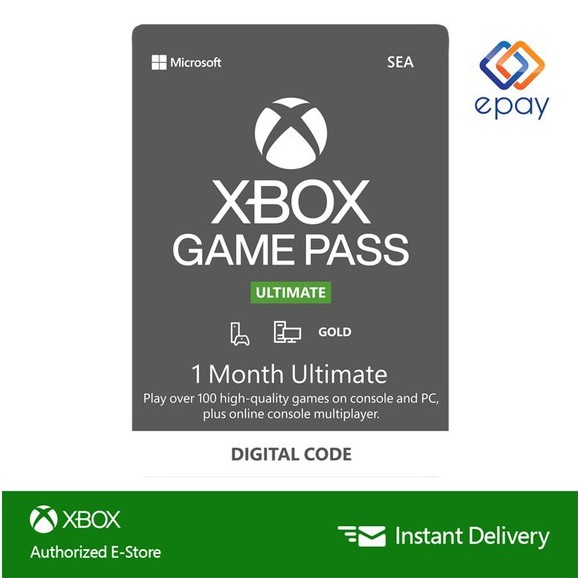 Xbox Game Pass Ultimate : 1 Month Subscription - Instant Delivery