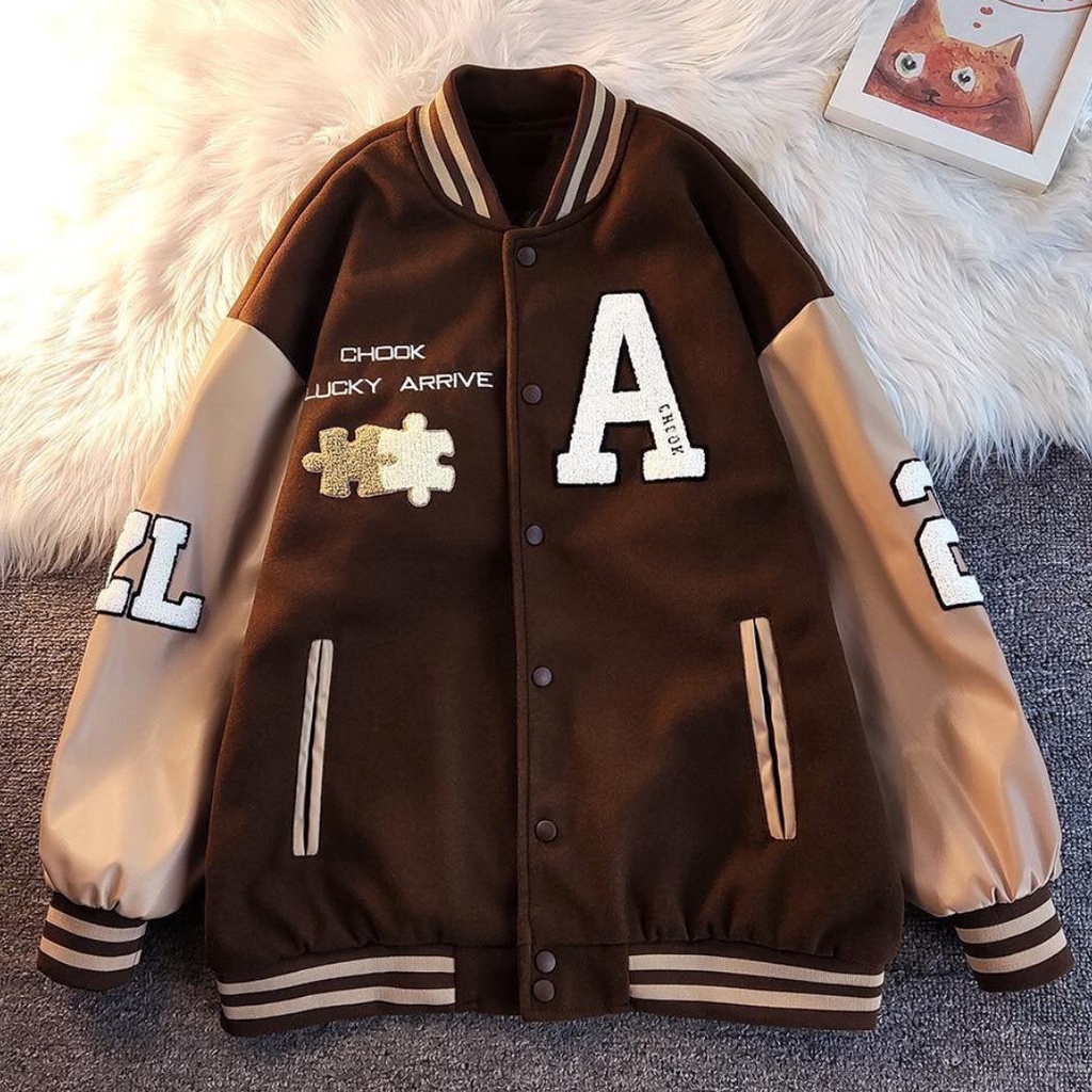 Thick discount varsity jacket