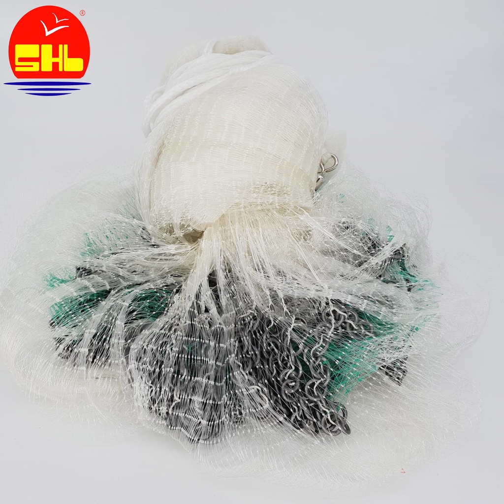 Casting Net (Chain) Saltwater Fishing Cast Net with Sinker Jaring