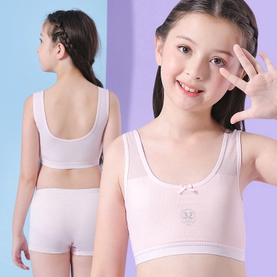 Teenage underwear kids Girl 9-18 Years Children Teens Puberty Cotton  Clothing female Training student Korean bra top