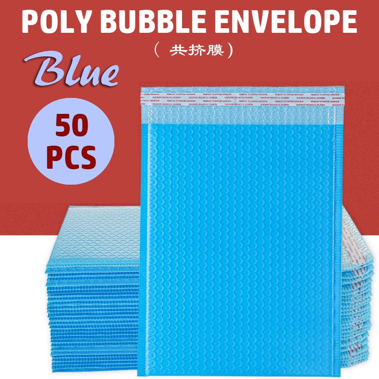 50Pcs PE Clear Protective Bubble Bag Foam Packing Bags Shockproof Envelopes  Gift Wrap Package Cushioning Covers Home Supplies