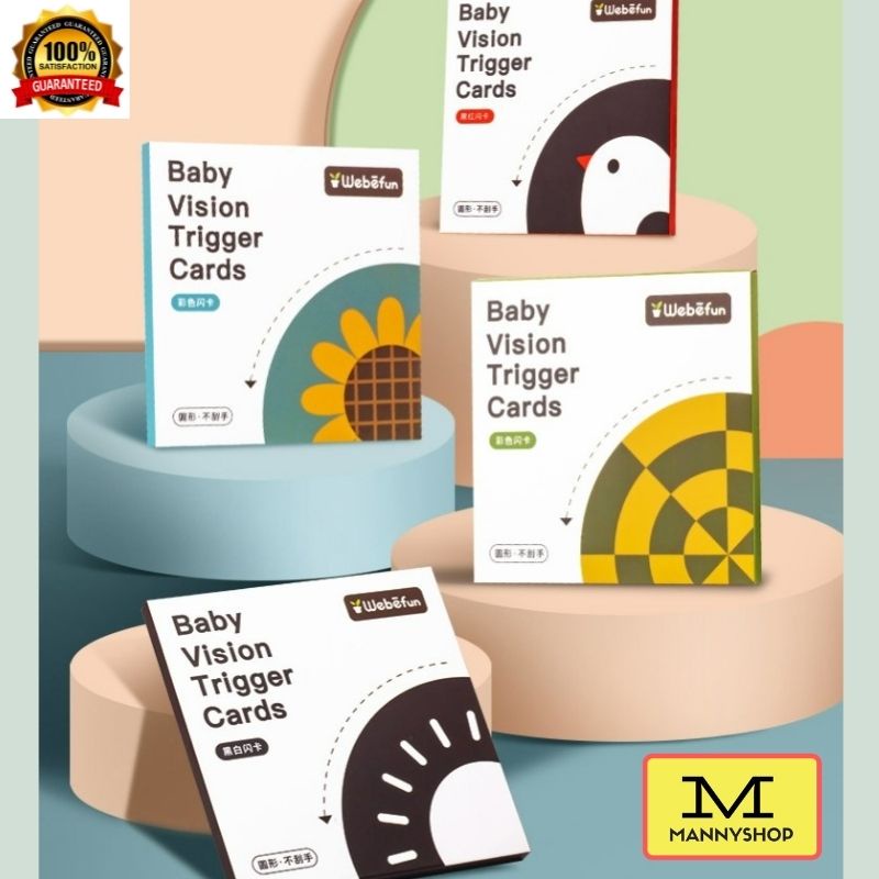 SG] Newborn Infant Baby Visual Trigger Stimulation Flash Cards Early  Education Montessori (4 Levels)