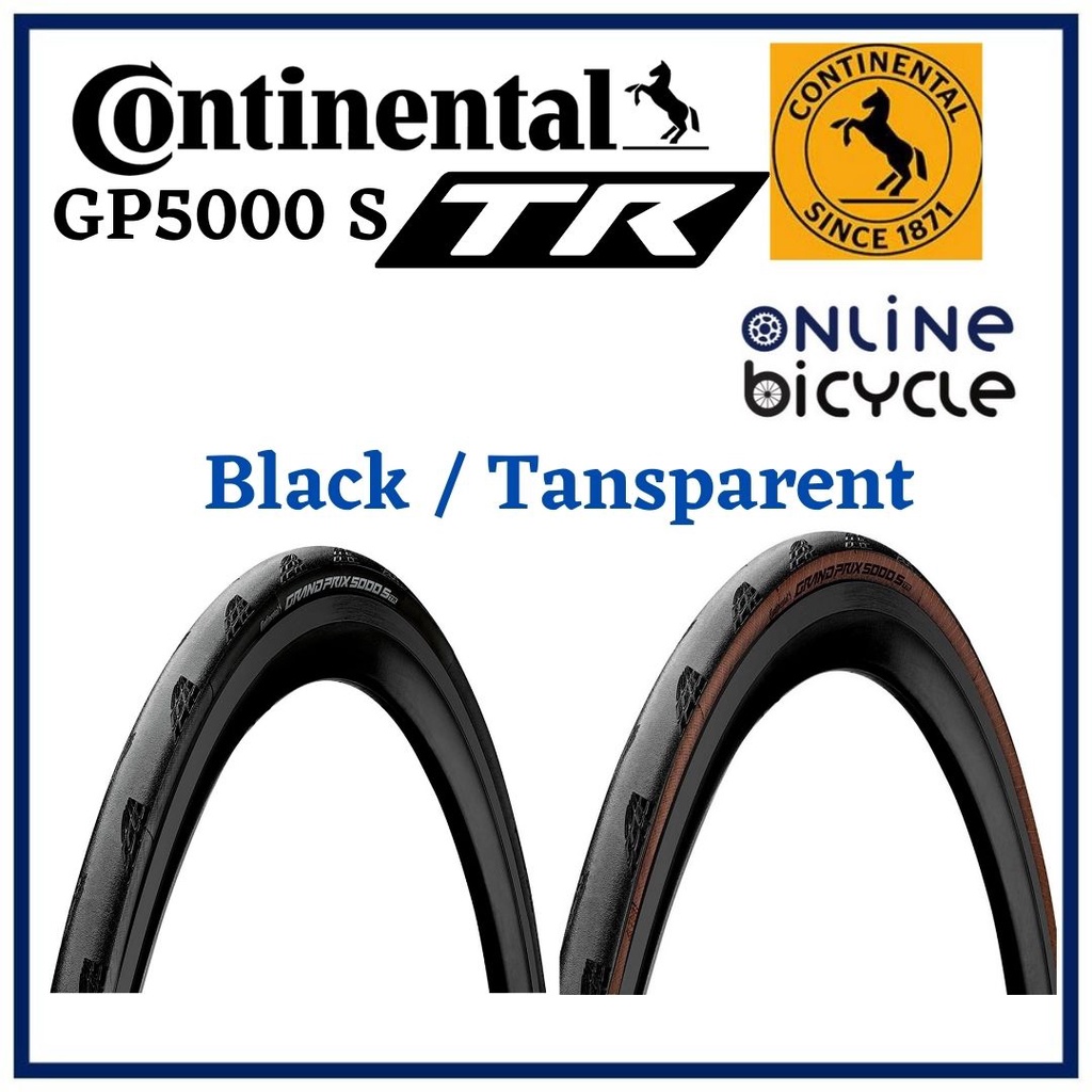 Continental Grand Pix GP5000 S TR Tubeless Ready (Black / Transparent) Road  Bike Tyre for Cycling (25c/28c/30c/32c) | Shopee Singapore