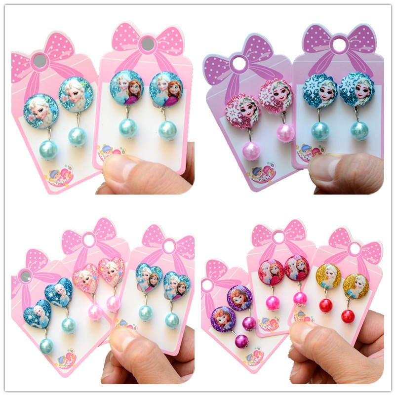 Frozen clip hot sale on earrings