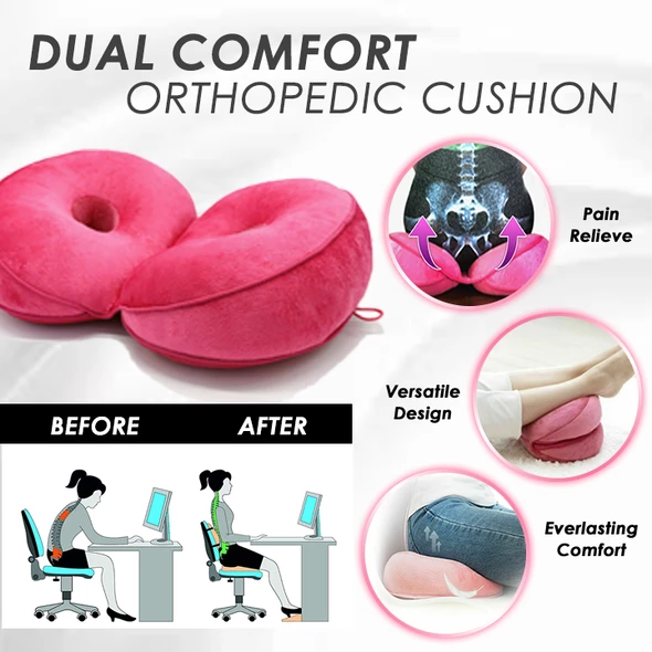 Dual Comfort Butt Pillow Lift Hips Up Seat Cushion,Donut Pillow