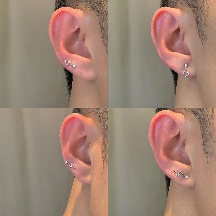 Snake earrings for deals men