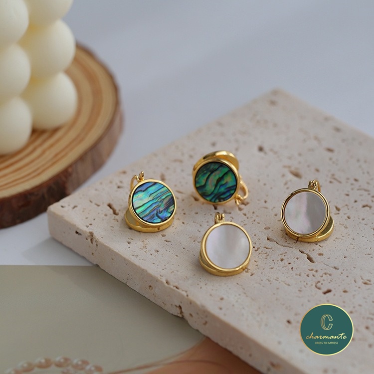 Gold green stone on sale earrings