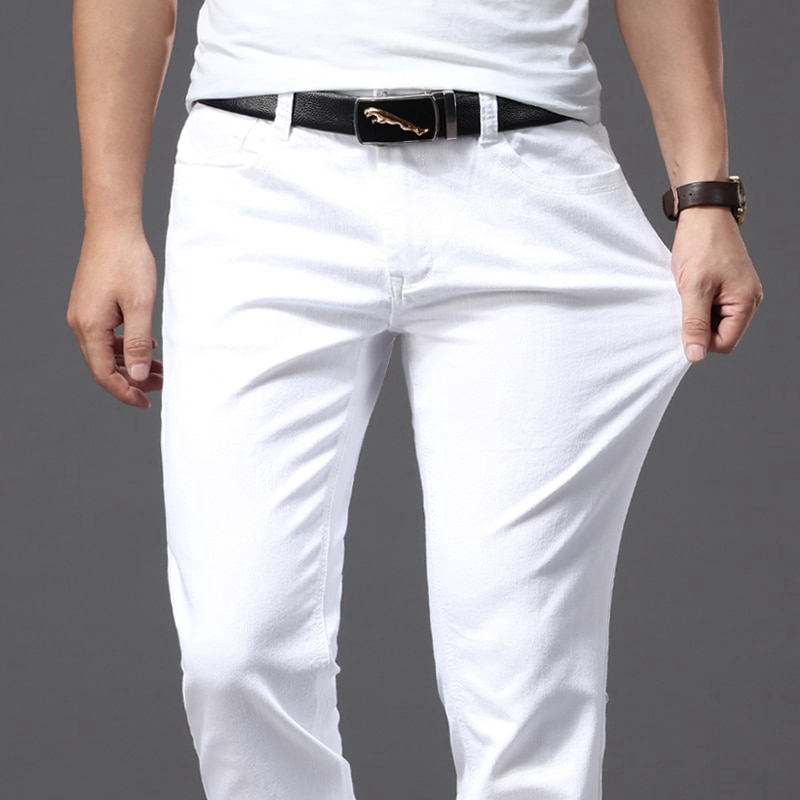 Casual white pants deals for men