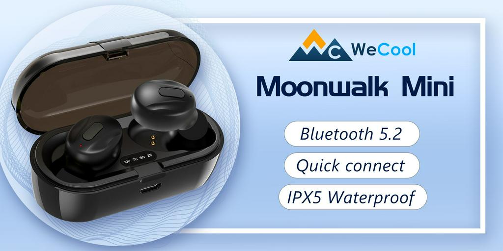 Wecool moonwalk mini tws best sale bluetooth earphones