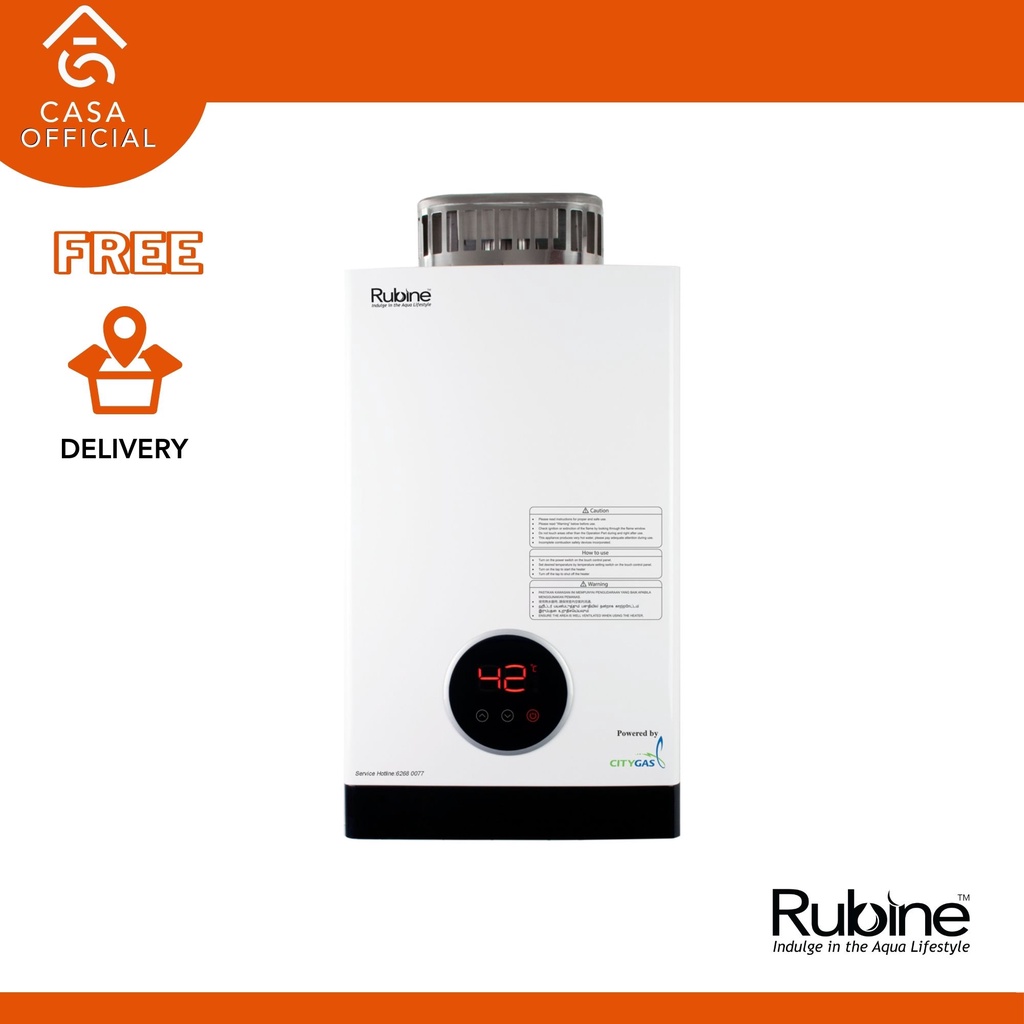 Ferroli Gas Water Heater DC Inverted Fan - BENE 10FE | Shopee Singapore