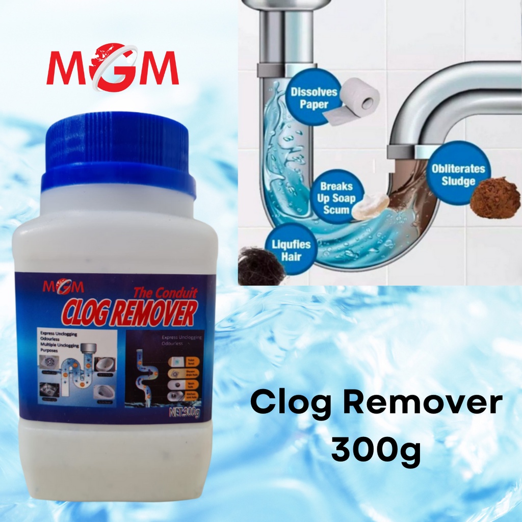 MGM Clog Remover Powerful Drain Pipe Basin Cleaner Clogged