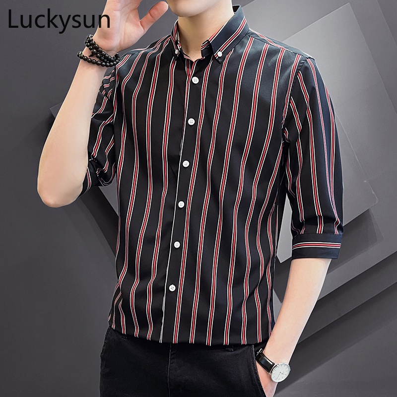 Business casual store striped shirt