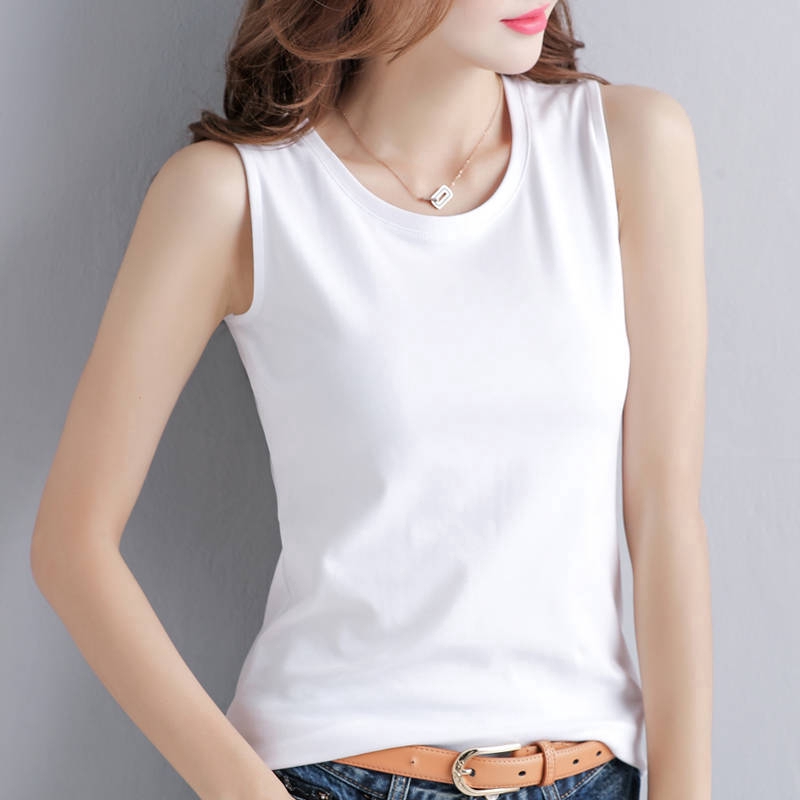 Summer Fashion Lingerie: Sleeveless Padded Tank Top Crop Korea For