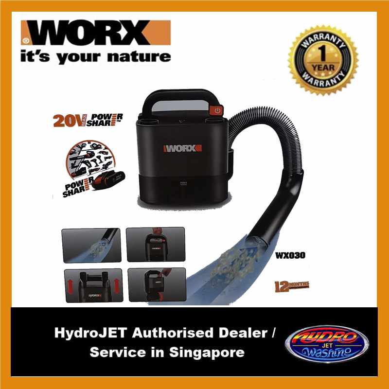 Worx WX030.9 Cordless 20V Vacuum Bare Tool ONLY Battery