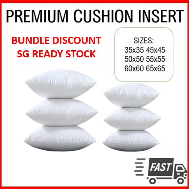 45x45cm Premium Cushion Insert / Pillow, Homeware & Decor Online Store  Singapore