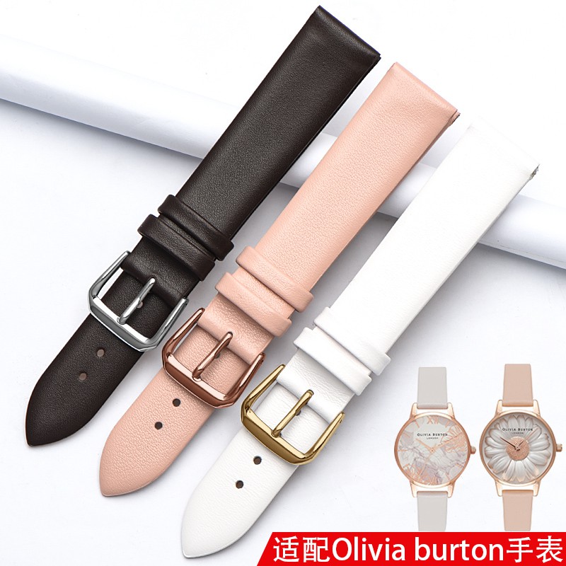 Ultra thin leather strap female Olivia burton watch band cowhide