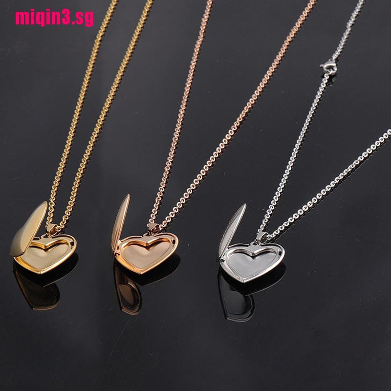 Heart Shaped Openable Photo Locket Pendant Jewellery For Women & Men