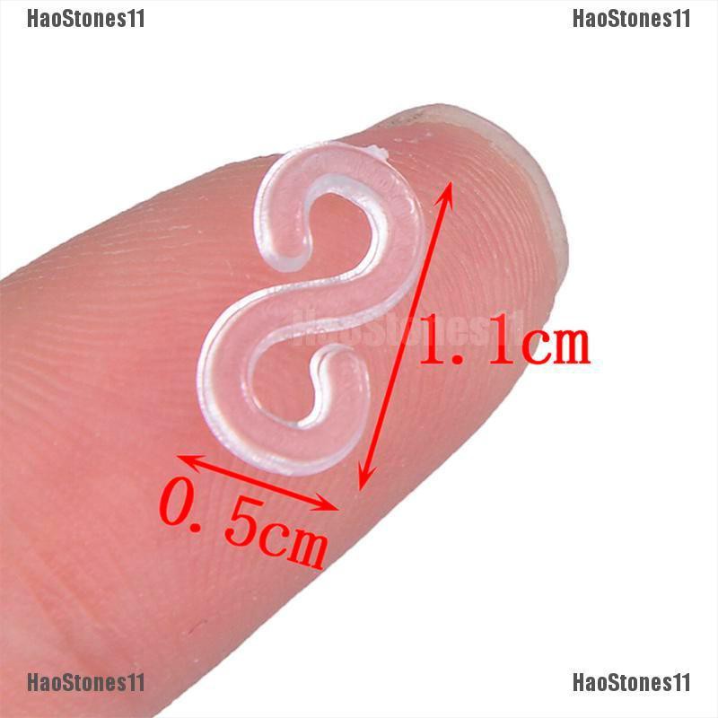 200 Transparent S Clips Hook Clasp, Essential for Loom Rubber Band  Bracelet. 