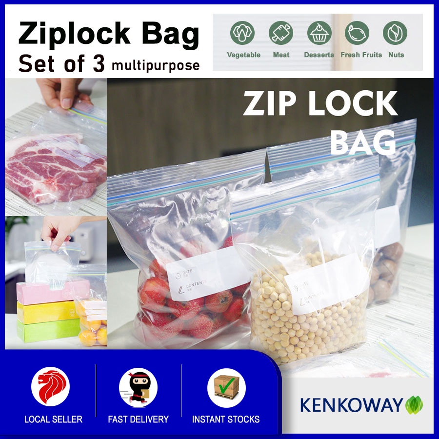 Resealable zip 2025 lock bags