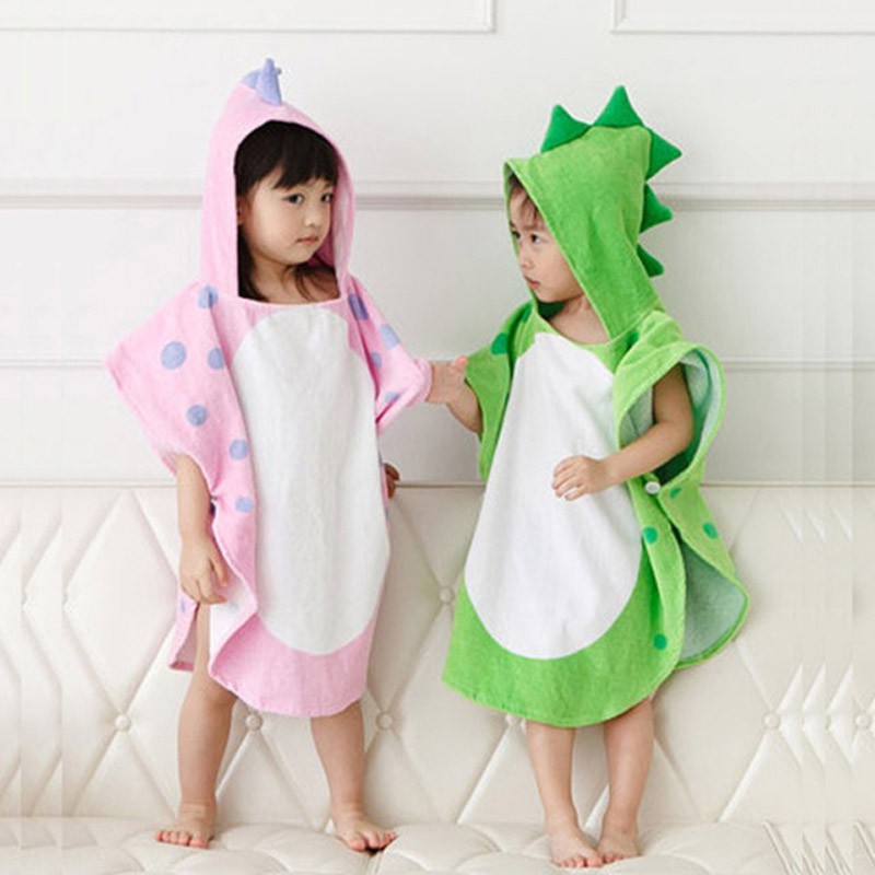 Kids hooded towel online robe