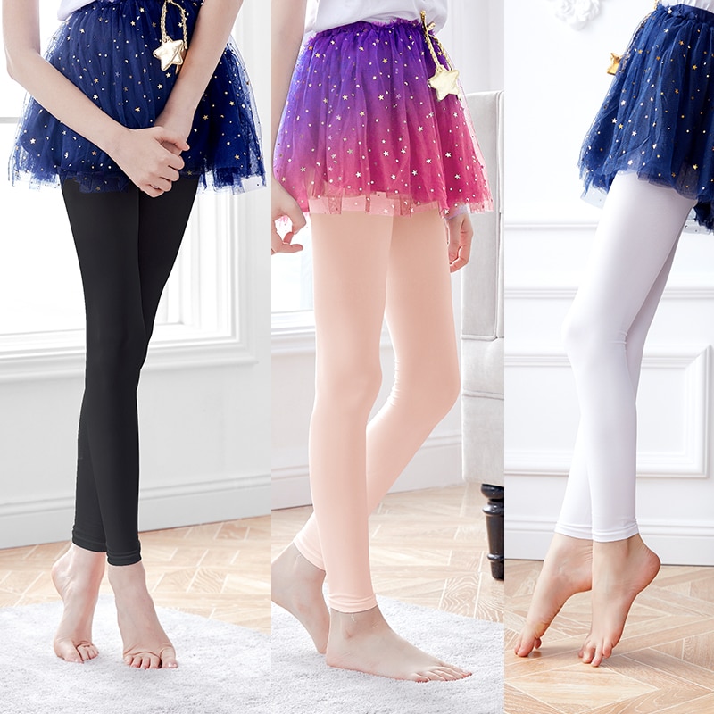 Girls Kids Ballet Stirrup Tights Pantyhose Child Dance Leggings Cotton  Spandex Yoga Gymnastics Dance Pants