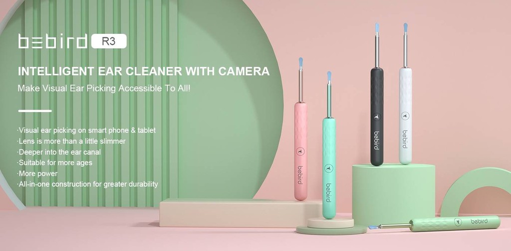 Xiaomi Bebird Smart Visual Ear Cleaner C3 Pink: full