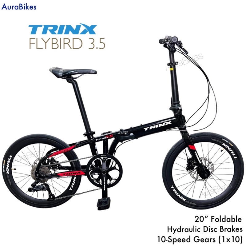 TRINX Flybird 3.5 Folding Bike 20 10 Speed Foldable Bicycle Loud