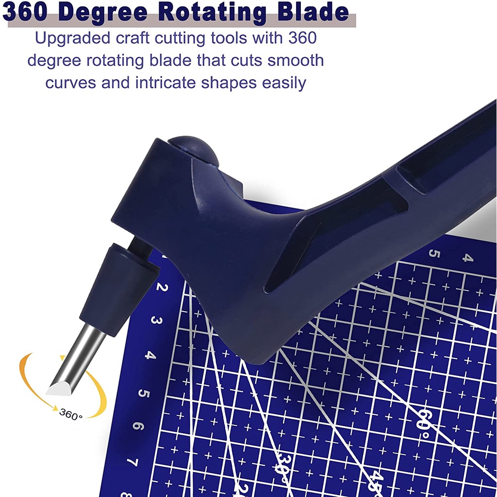 360-Degree Rotating Carbon Steel Blade Paper Cutter