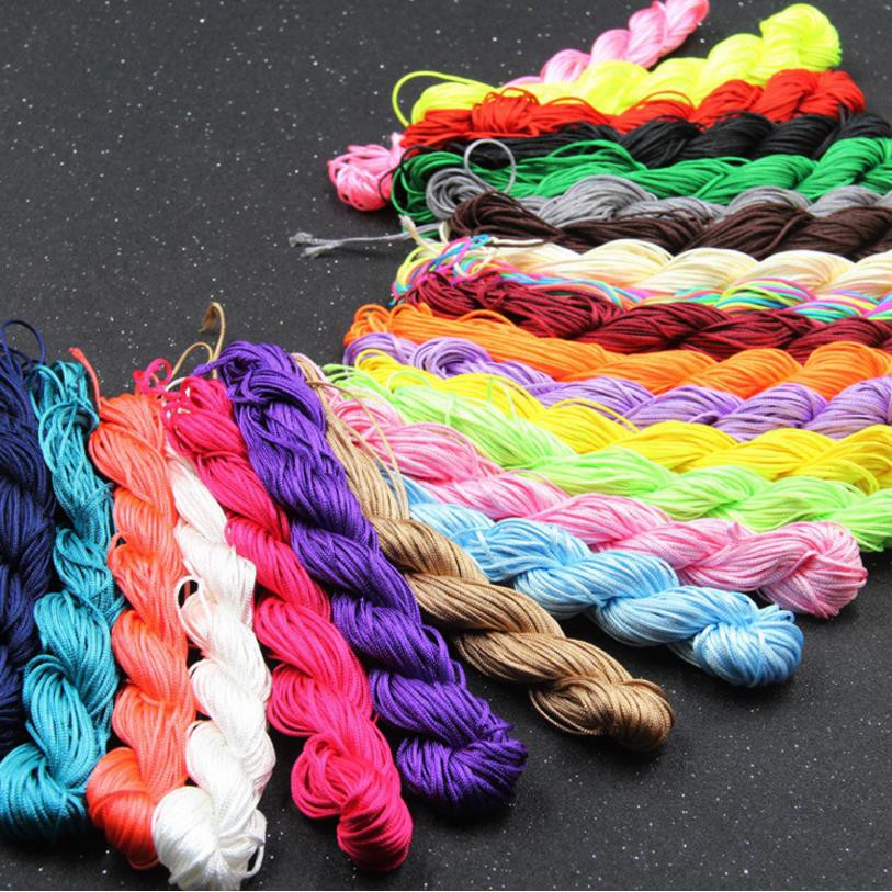 24 Meters 1mm Nylon Chinese Knotting Macrame Cord Braided DIY Beading Craft  String Thread For Bracelet Jewelry Making