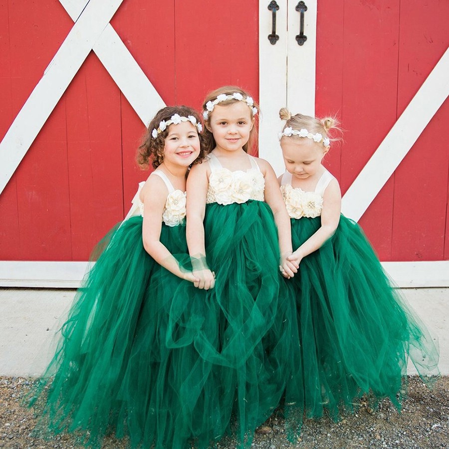 Green gown 2024 for kids