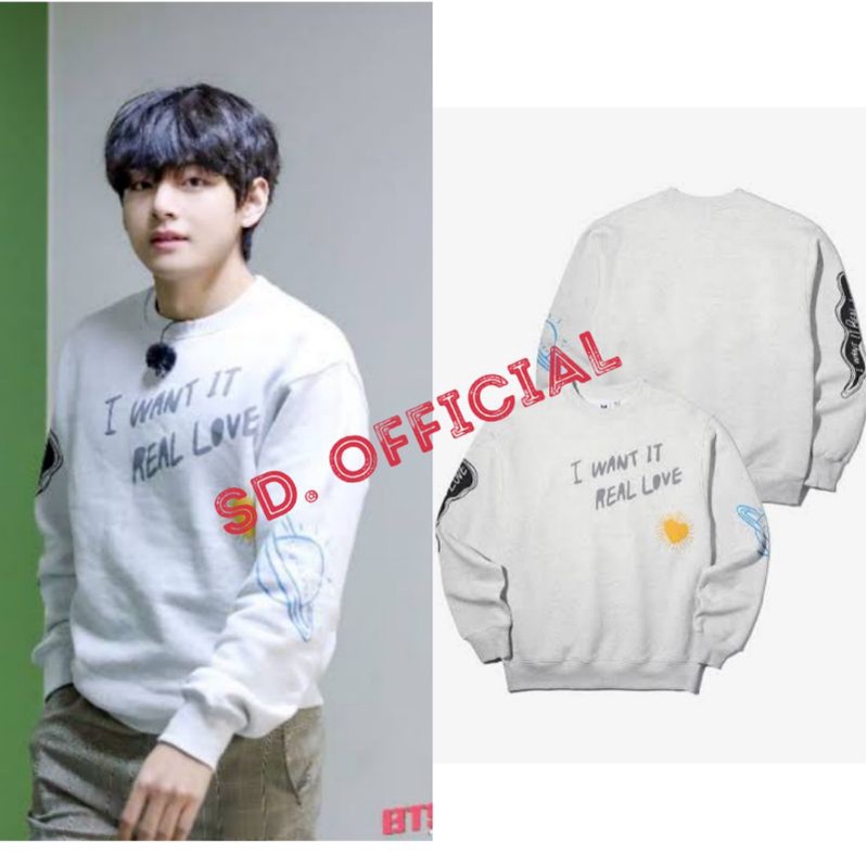 Taehyung on sale white sweater