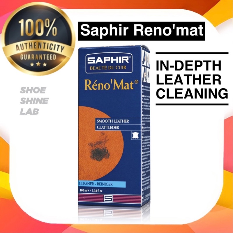 SAPHIR Renomat Cleaner 100ml Made in SHOE SHINE LAB