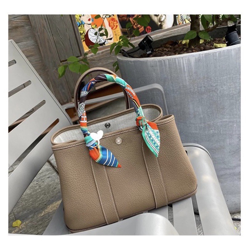 garden party 100% leather handbag hand carry crossbody fashion chic classic  leisure women daily