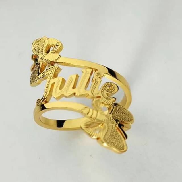 Gold ring hot sale name model