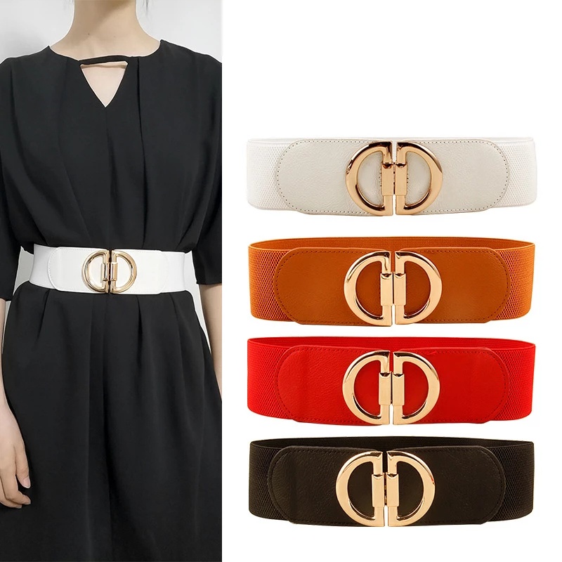 Gold buckle sale belt womens