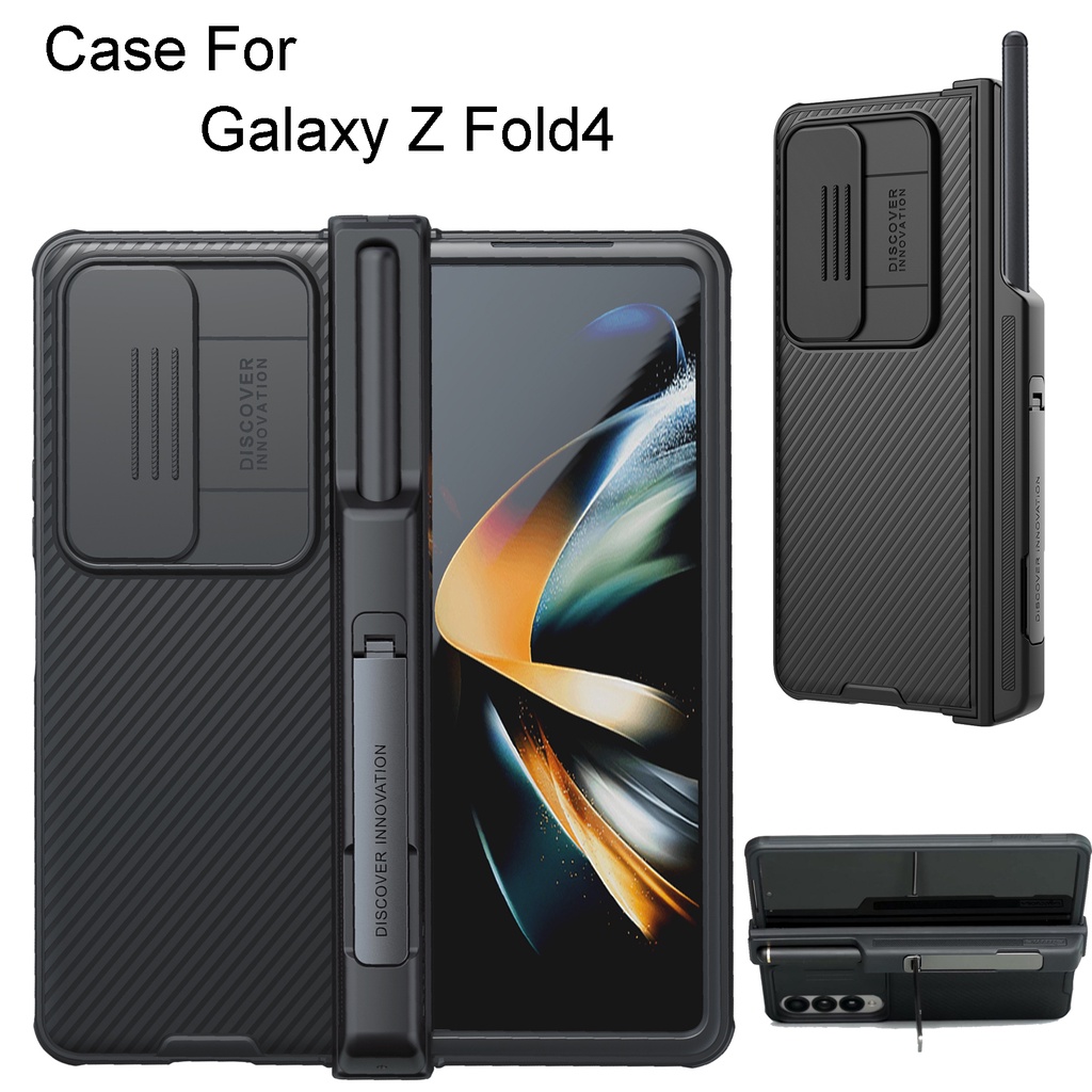 Teroxa S Pen Holder Case Compatible Galaxy Z Fold 4 5G - Black