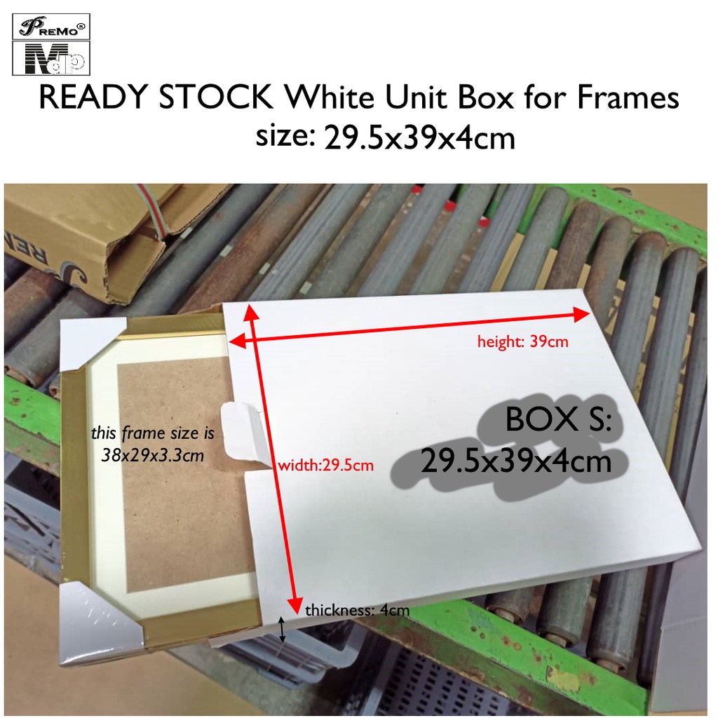 Box Photo Frame - 30x40cm - White
