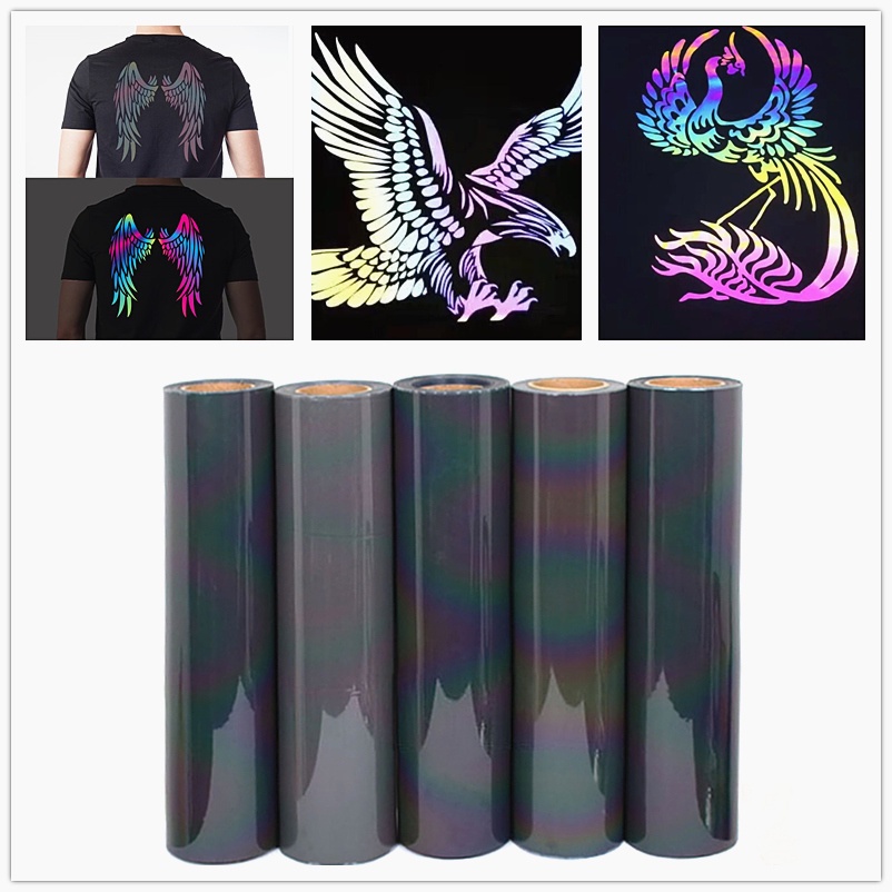 Cricut Rainbow Reflective Iron-On // Dog Shirt Tutorial 