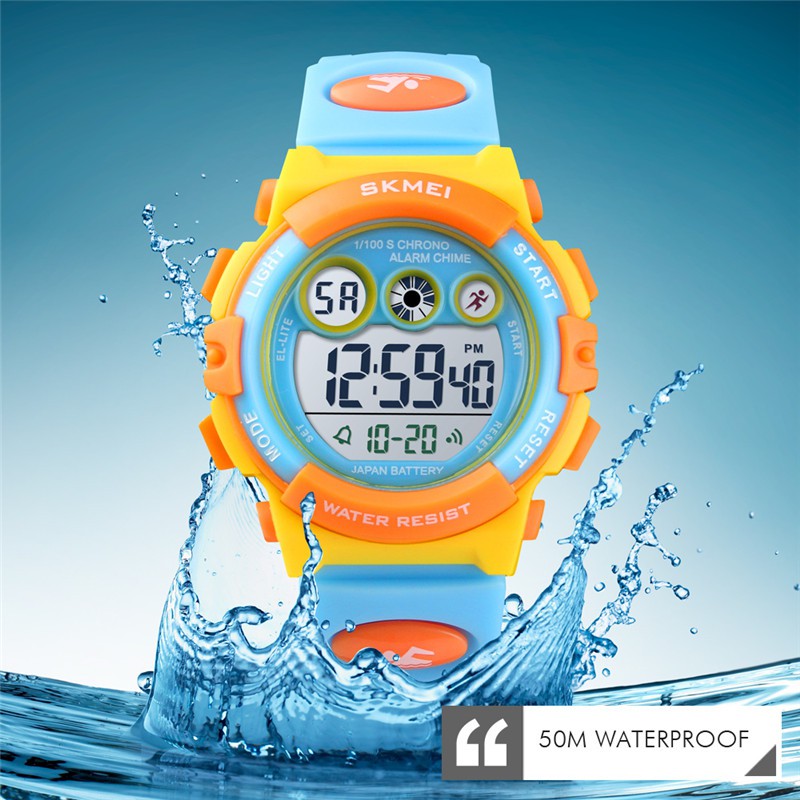 SKMEI Kids Digital Sport Watches LED Waterproof Chronograph Luxury Waterproof Alarm Clock for Kids Boys Girls Gifts Shopee Singapore