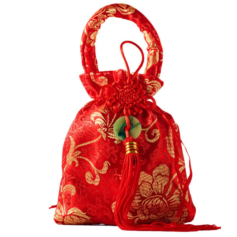 CNY Orange bag orange carrier bag Red Drawstring bag mandarin