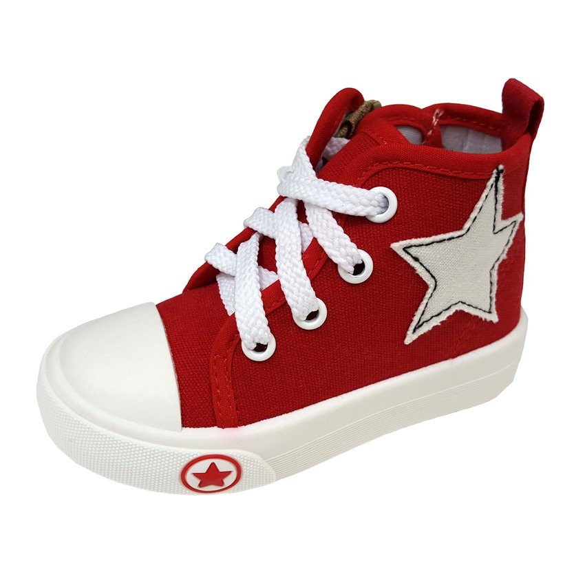 Red canvas 2025 shoes kids