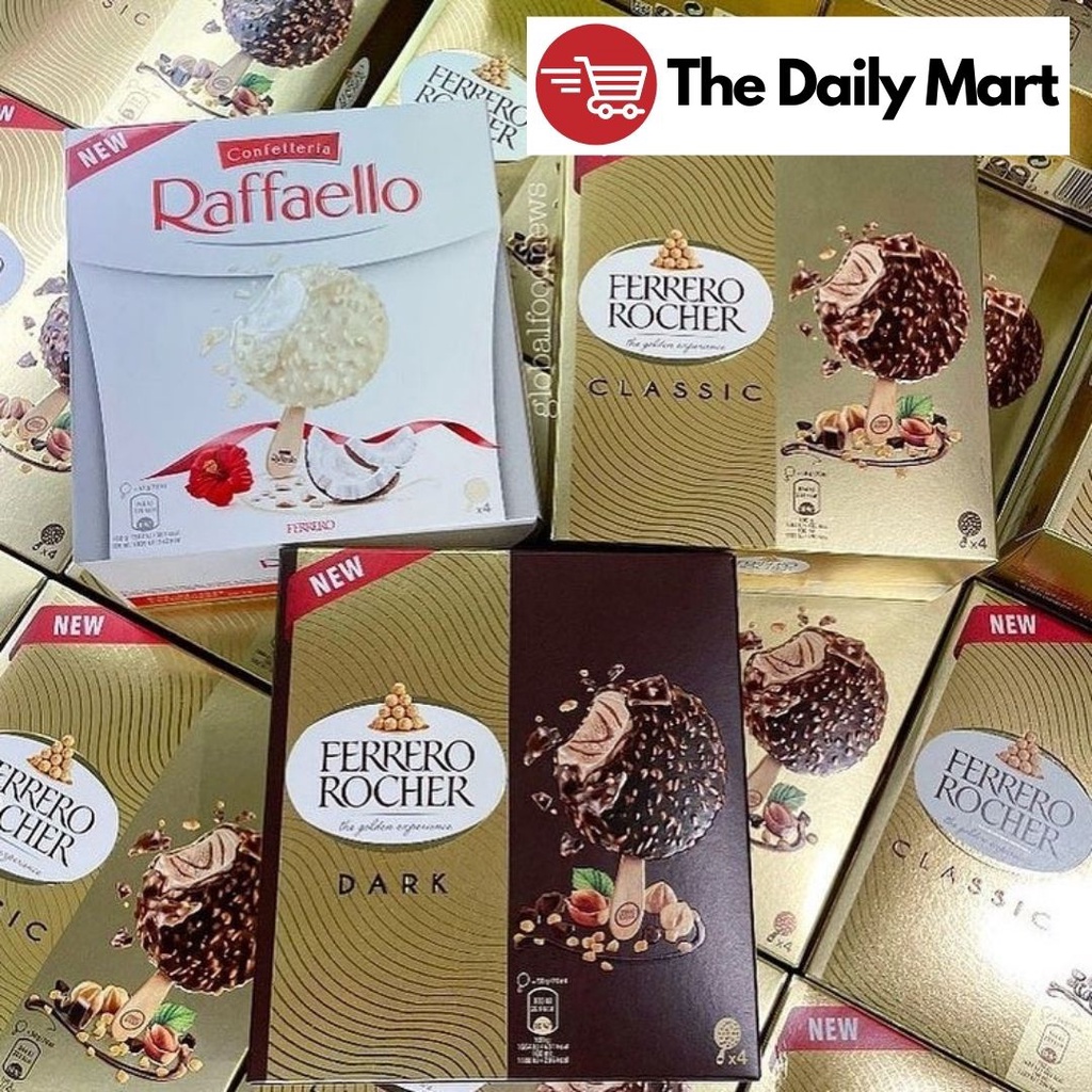 Ferrero Rocher & Raffaello Ice Cream 4 Pieces