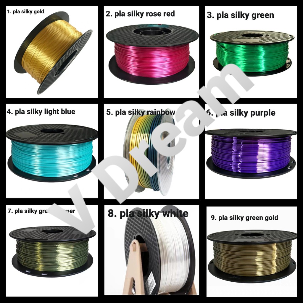 Silk PLA Rose Gold 1.75mm 1Kg 3D Printer Filament Silky Shine 3d