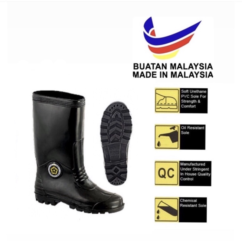 Chemical resistant hot sale rubber boots