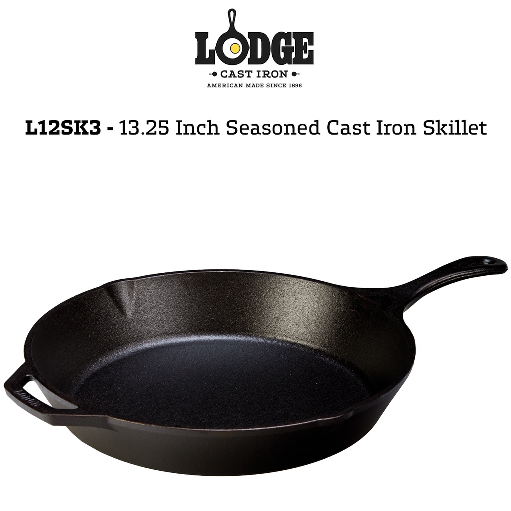 LODGE 13.25 IN CAST IRON SKILLET