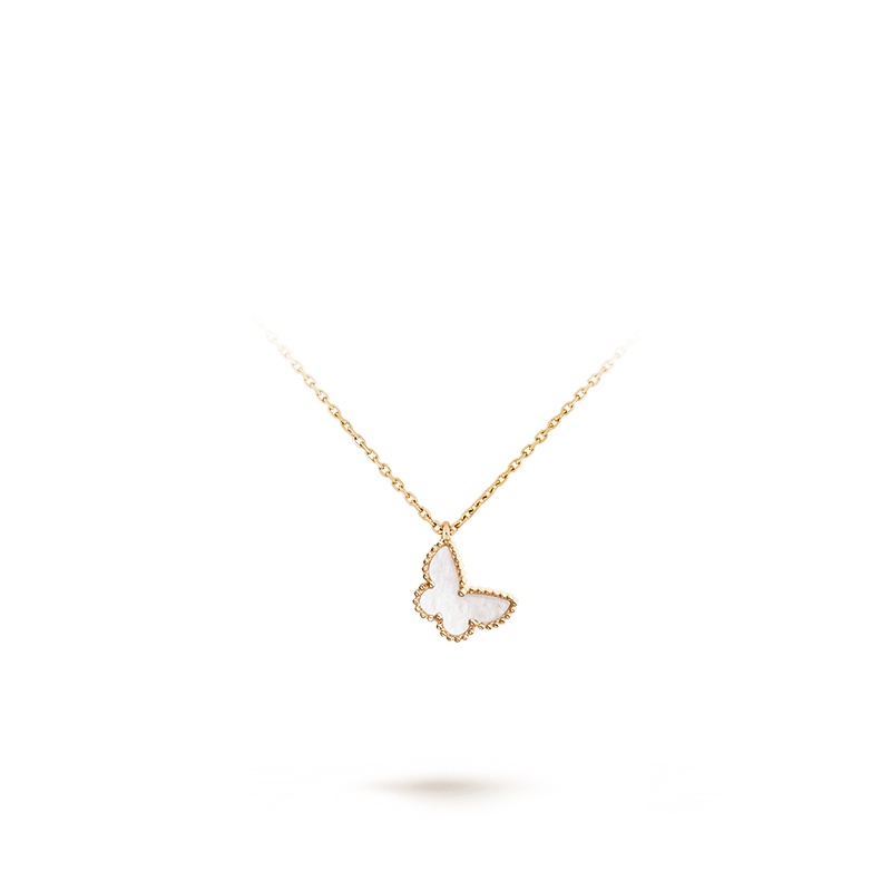 Van cleef clearance butterfly necklace price