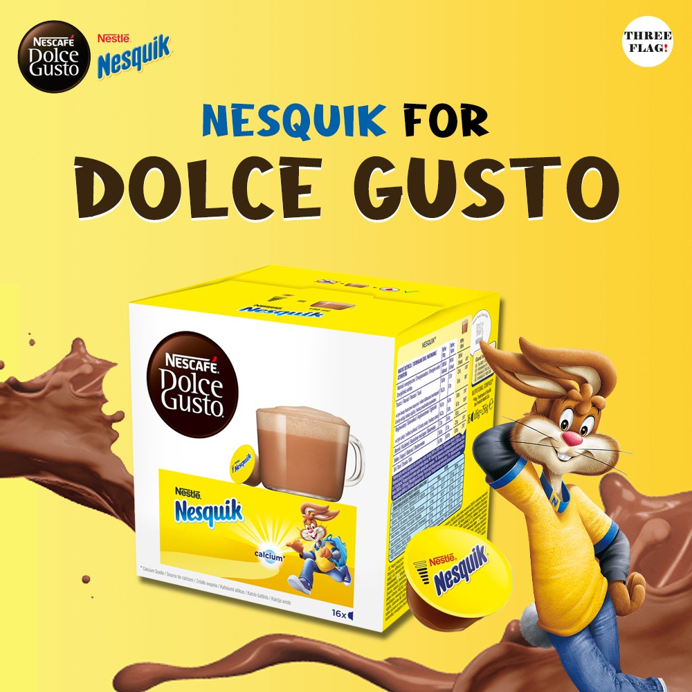 Nesquik Chocolate Dolce Gusto Capsule 1box(16capsules) (Packaging design  can be changed)